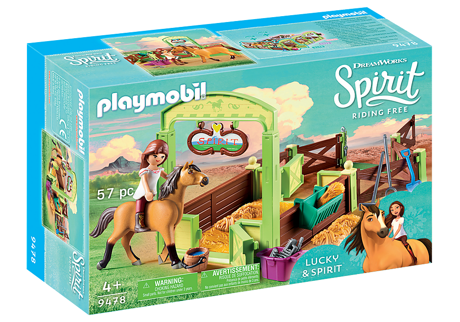 Playmobil Spirit 9478 Lucky & Spirit with Horse Stall