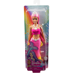 Barbie Mermaid With Pink Hair and White Crown – Bambola Toymaster