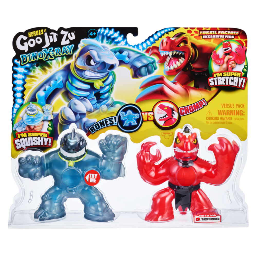 Goo Jit Zu Dino X-Ray - Fossil Faceoff Versus