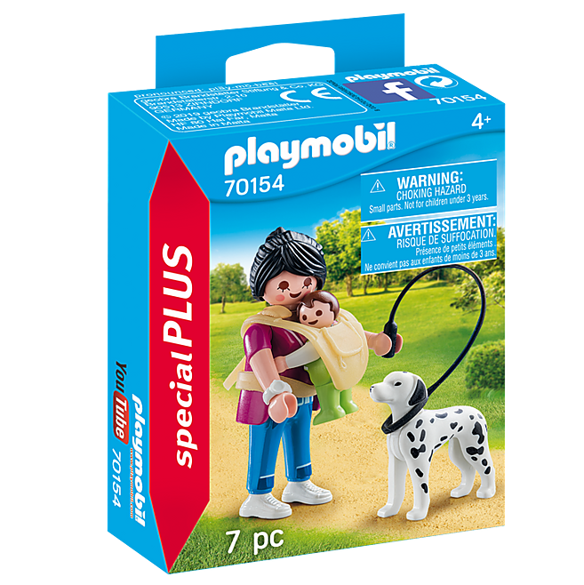Playmobil 70154 Mother With Baby And Dog