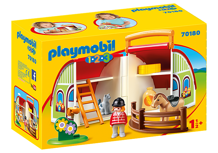 Playmobil 1.2.3 6962 My Take Along Farm