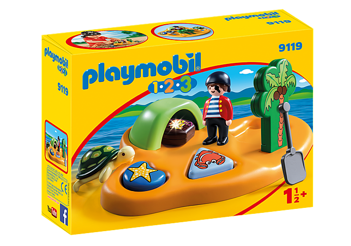 Playmobil 1.2.3 9119 Pirate Island