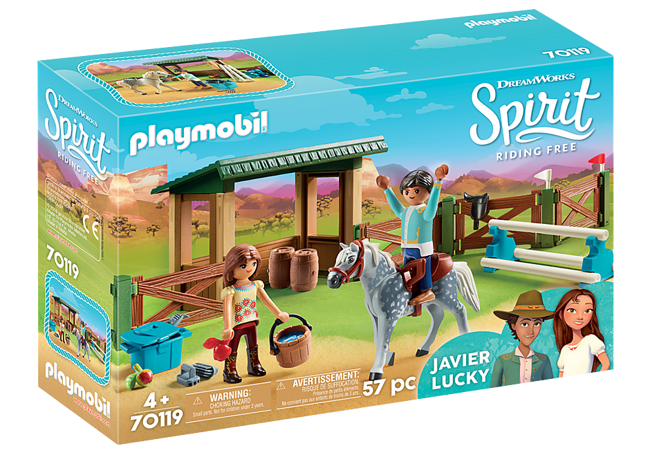 Playmobil Spirit 70119 Riding Arena with Lucky & Javier