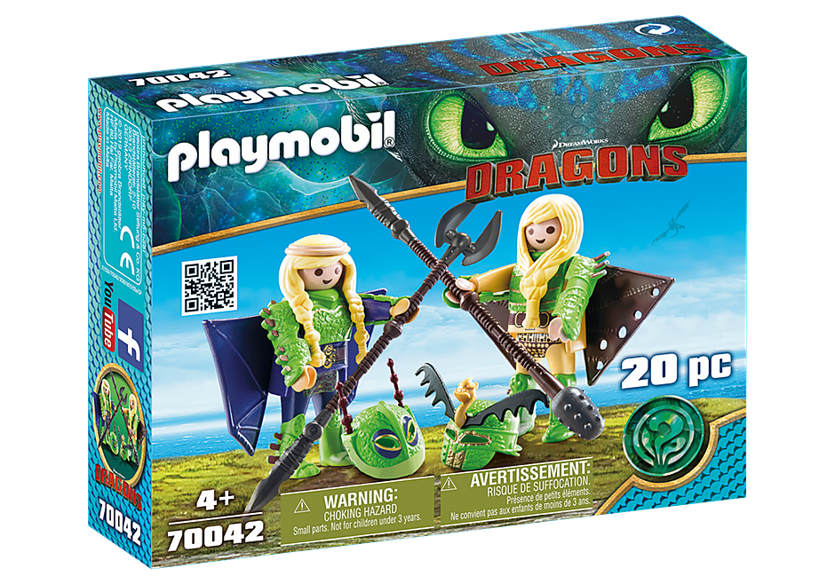 Playmobil Dragons 70042 Ruffnut and Tuffnut with Flight Suit