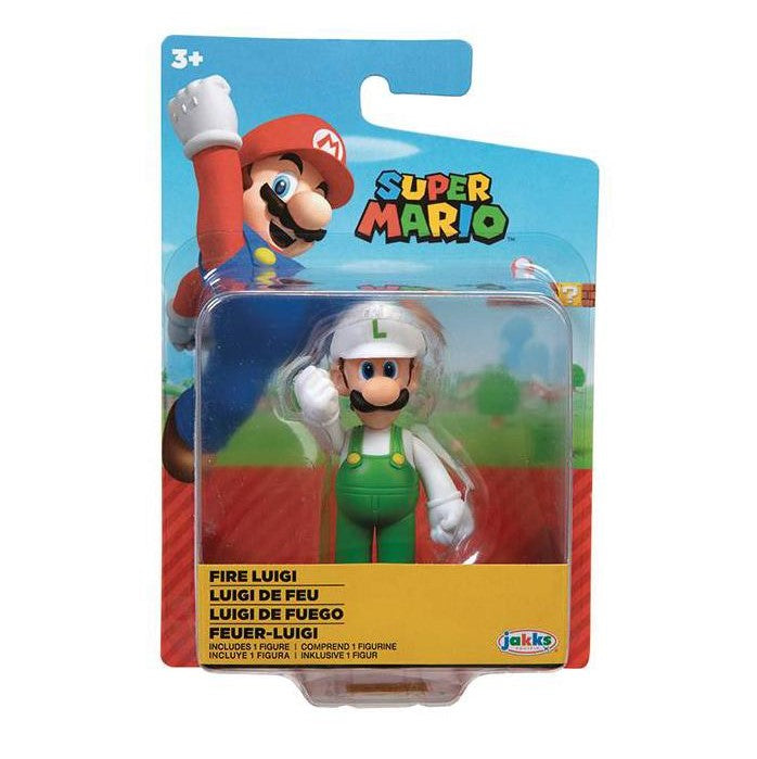 Super Mario 2 inch Figure - Fire Luigi