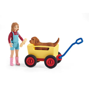 Schleich 42543 Puppy Wagon Ride