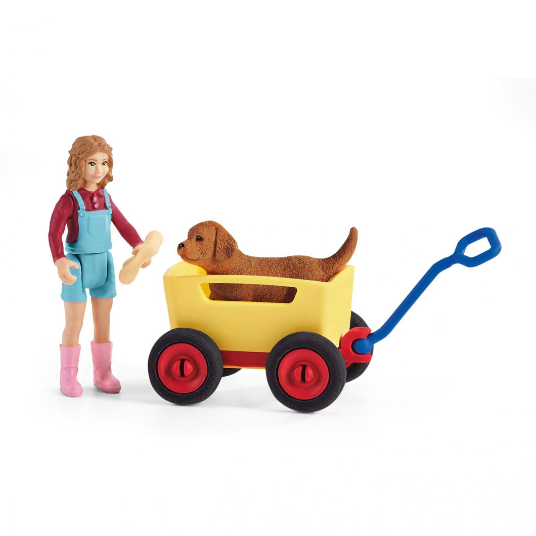 Schleich 42543 Puppy Wagon Ride