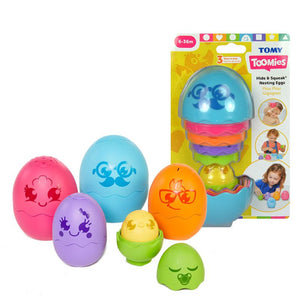 Tomy Toomies Hide Squeak Nesting Eggs – Bambola Toymaster