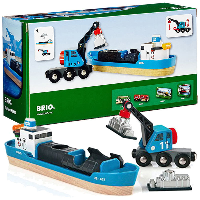 Brio - Freight Ship and Crane