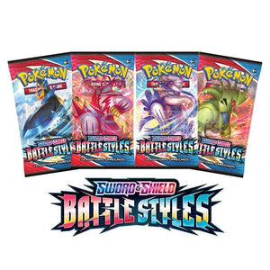 Pokemon TCG Battle Styles Booster Pack Bambola Toymaster Pokemon TCG Battle Styles Booster Pack Bambola Toymaster