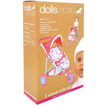 Load image into Gallery viewer, Dollsworld 3 Wheel Dolls Stroller

