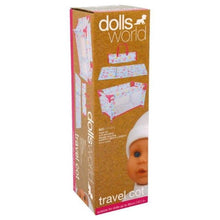 Load image into Gallery viewer, Dollsworld Travel Cot
