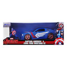 Jada Marvel 1:24 Captain America & 2006 Ford Mustang GT