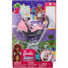 Barbie Skipper Babysitters - Baby with Pink Stroller