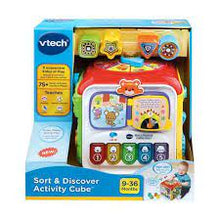 Load image into Gallery viewer, Vtech Sort &amp; Discover Activity Cube
