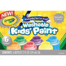 Crayola Washable Kids’ Paint Metallic