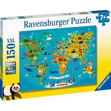 Animal World Map 150XXL Puzzle