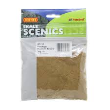 Hornby Skale Scenics R7159 Flockage Medium Brown 20g