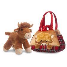 Aurora Fancy Pals Bag - Peek-A-Boo Highland Cow Hamish