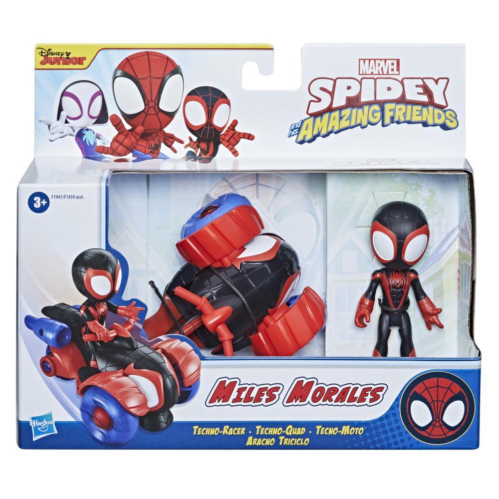 Spidey and His Amazing Friends - Miles Morales Techno-Racer – Bambola ...