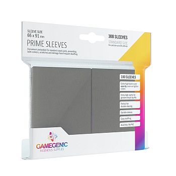 Gamegenic Prime Sleeves Dark Gray - 100 Sleeves