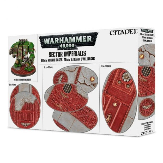 Sector Imperialis 60mm Round Bases, 75mm & 90mm Oval Bases 66-93