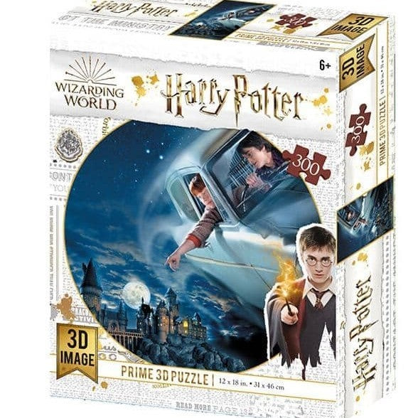 3D Harry Potter Ford Anglia Over Hogwarts 300pc