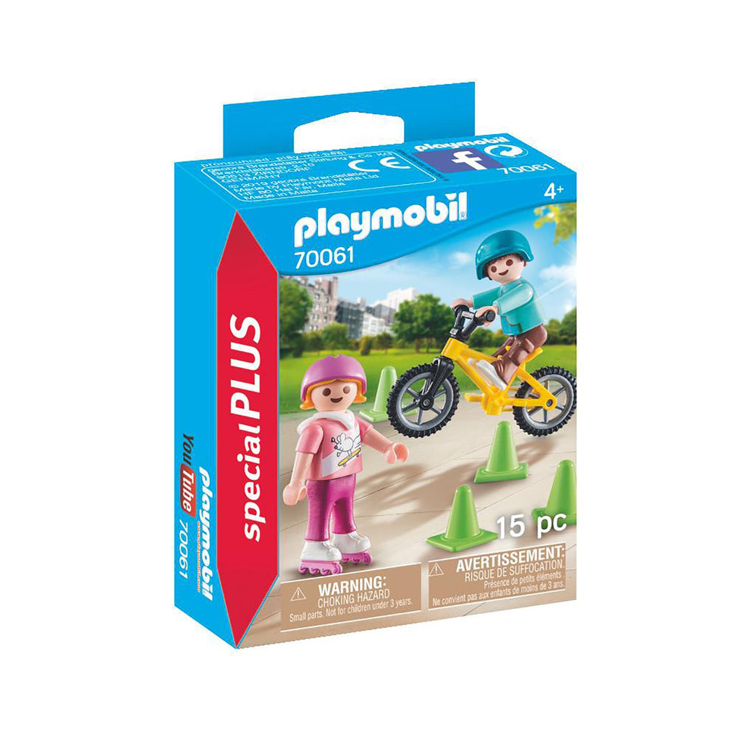 Playmobil Special Plus 70061 Children with Skates and Bike