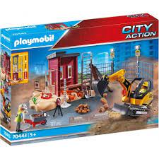 Playmobil City Action Construction 70443 Small Excavator with Moveable Bucket