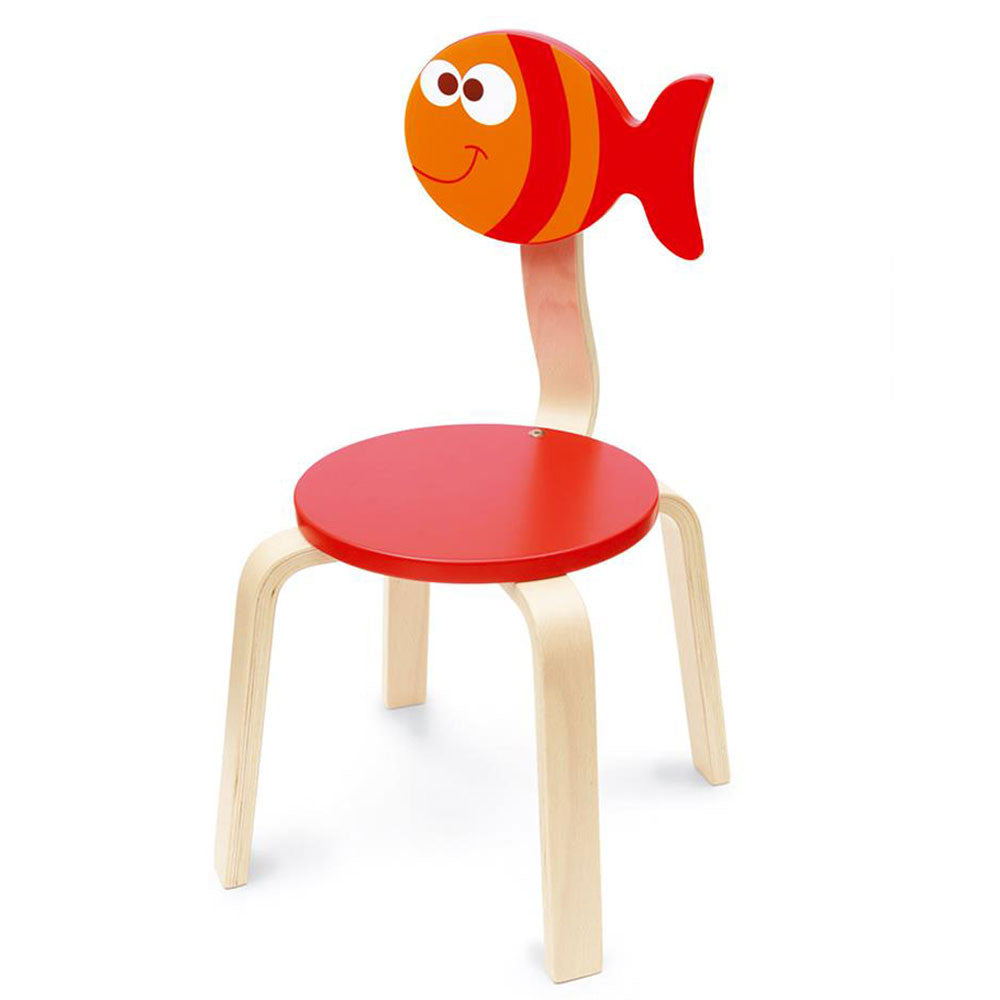Wooden Chair - Fish