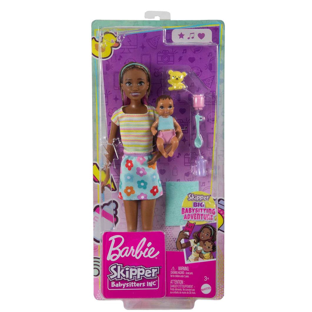 Barbie Skipper Babysitter Doll - Striped Top