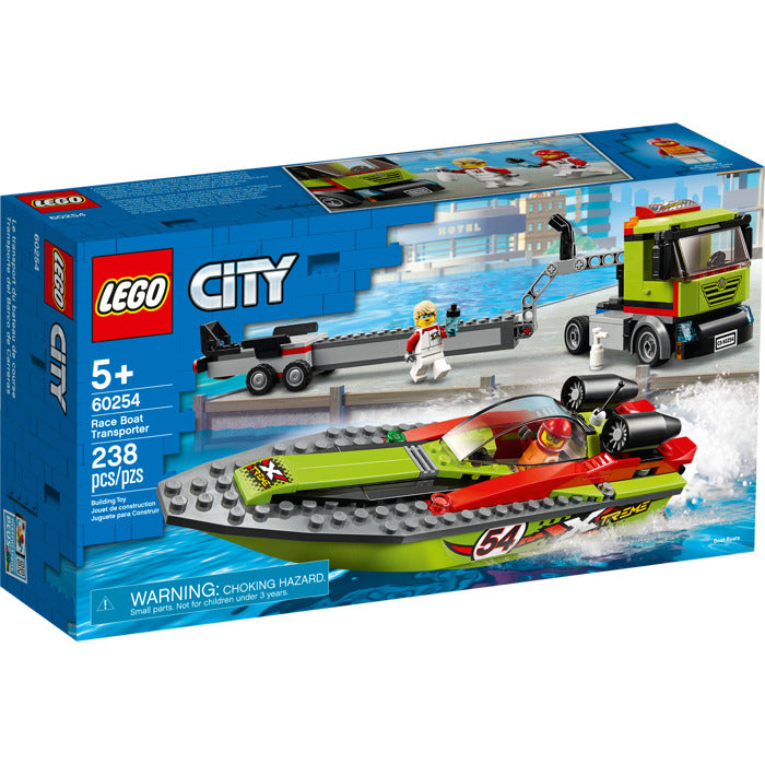 LEGO City Great Vehicles 60254 Race Boat Transporter