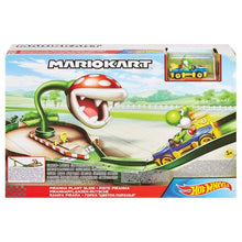 Load image into Gallery viewer, Hot Wheels Mario Kart Piranha Plant Slide Track Set
