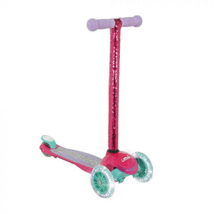MV Sports U Move Sequin Mini Fixed LED Tilt Scooter Pink