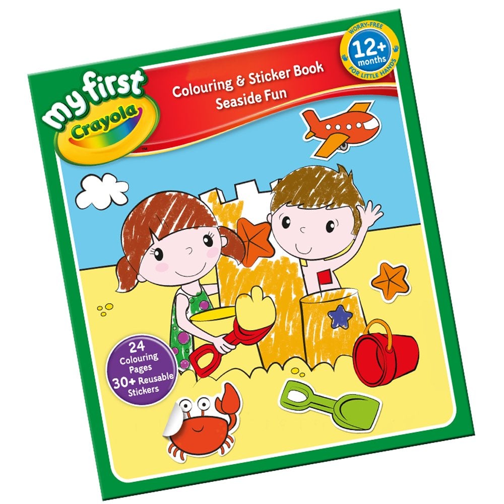 Crayola Colouring & Sticker Book Seaside Fun