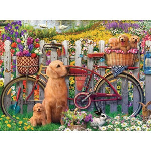 Cute Dogs in the Garden 500pc