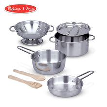 Load image into Gallery viewer, Melissa and Doug Pots and Pans Set
