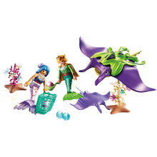 Load image into Gallery viewer, Playmobil Magic 70099 Pearl Collectors with Manta Ray

