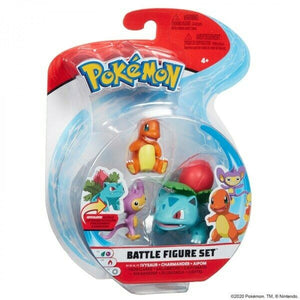 Pokemon Battle Figure Set - Ivysaur, Charmander, Aipom