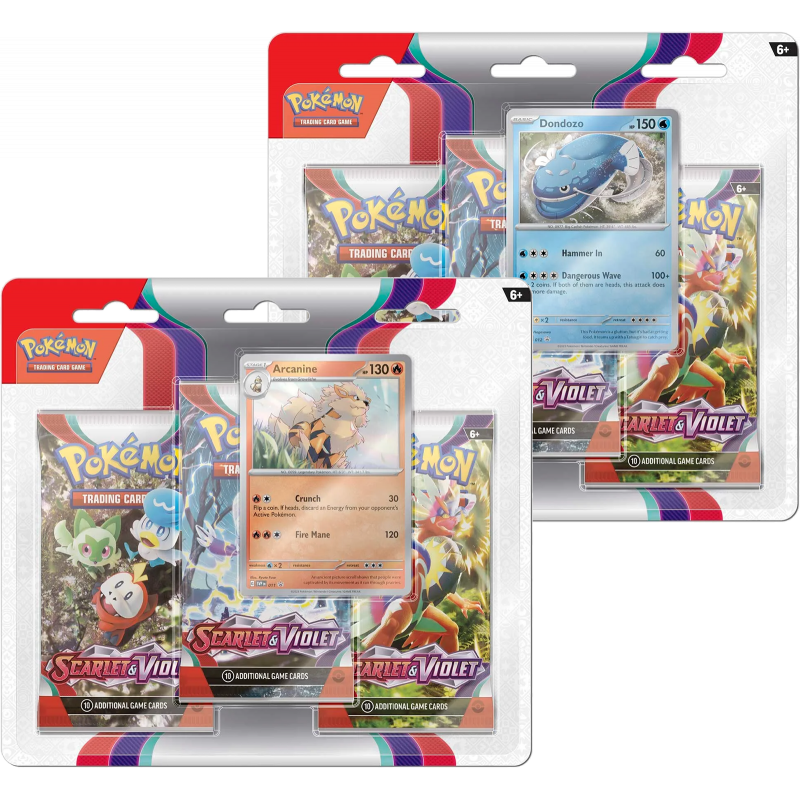 Pokemon TCG Scarlet & Violet Blister 3 Pack
