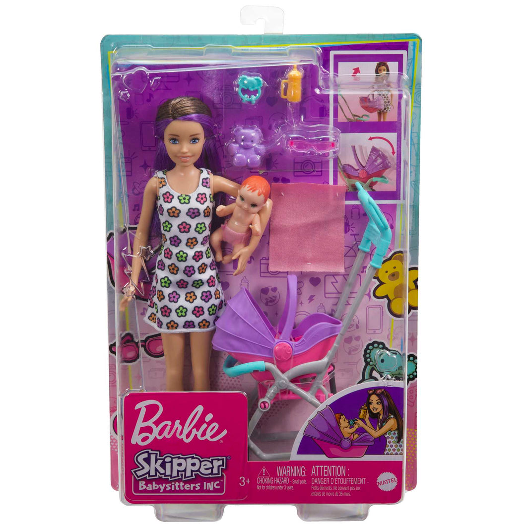 Barbie Skipper Babysitter with Stroller