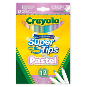 Crayola 12 Pastel Super Tips Markers