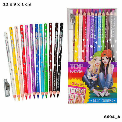 TOPModel Basic Colouring Pencils 12 Pack