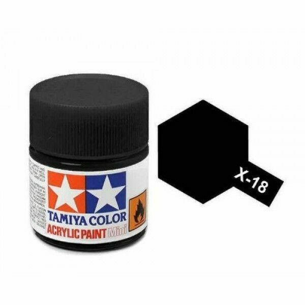 Tamiya Paint X18 Semi Gloss Black