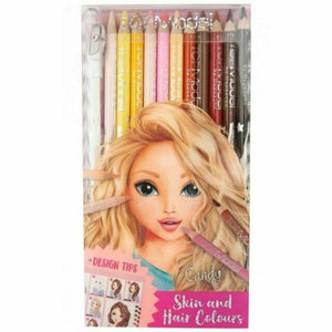 Top Model Hair and Skin Colour Pencils 12pk