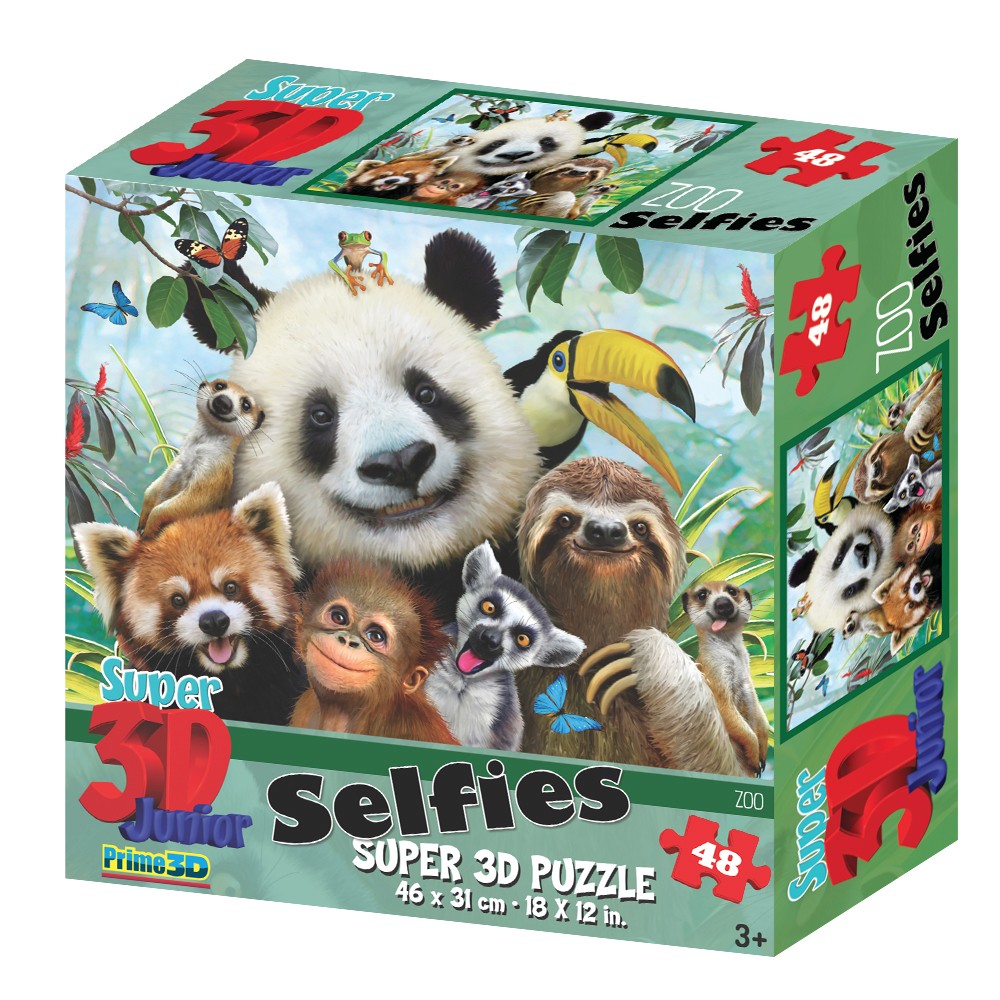 3D Selfies Zoo 48pc