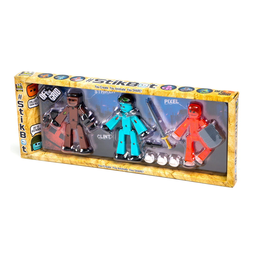 Stikbot Off the Grid 3 Pack