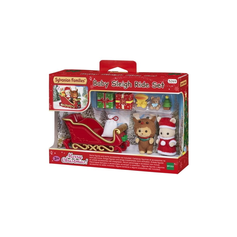 Sylvanian Families Baby Sleigh Ride Set Bambola Toymaster