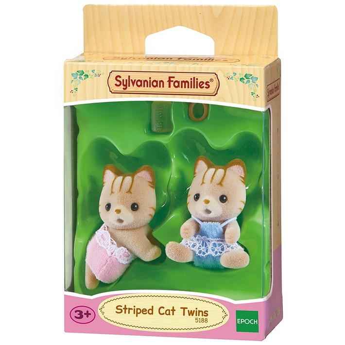 Sylvanian Families Striped Cat Twins