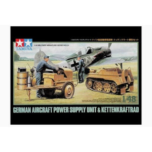Tamiya German Aircraft Power Supply Unit & Kettenkraftrad 1:48